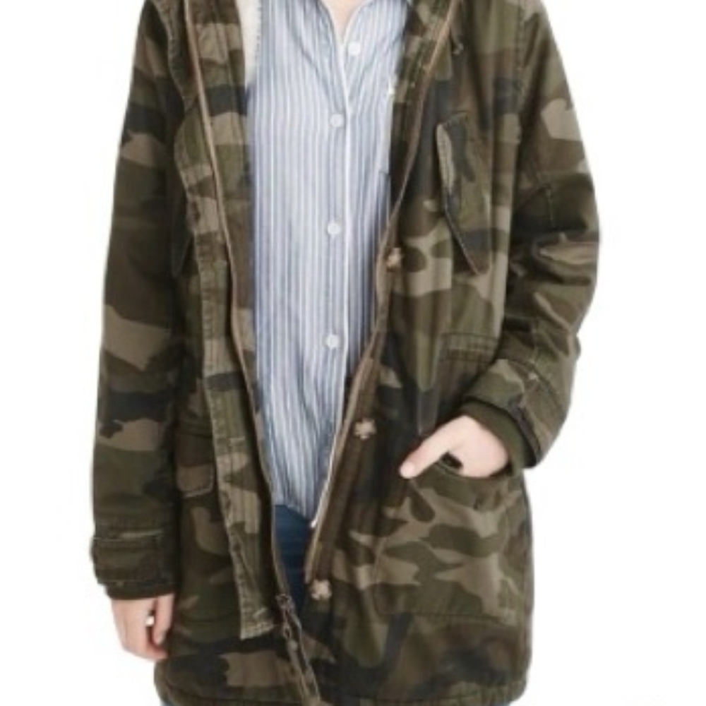 Abercrombie & Fitch Olive Green Jacket Medium